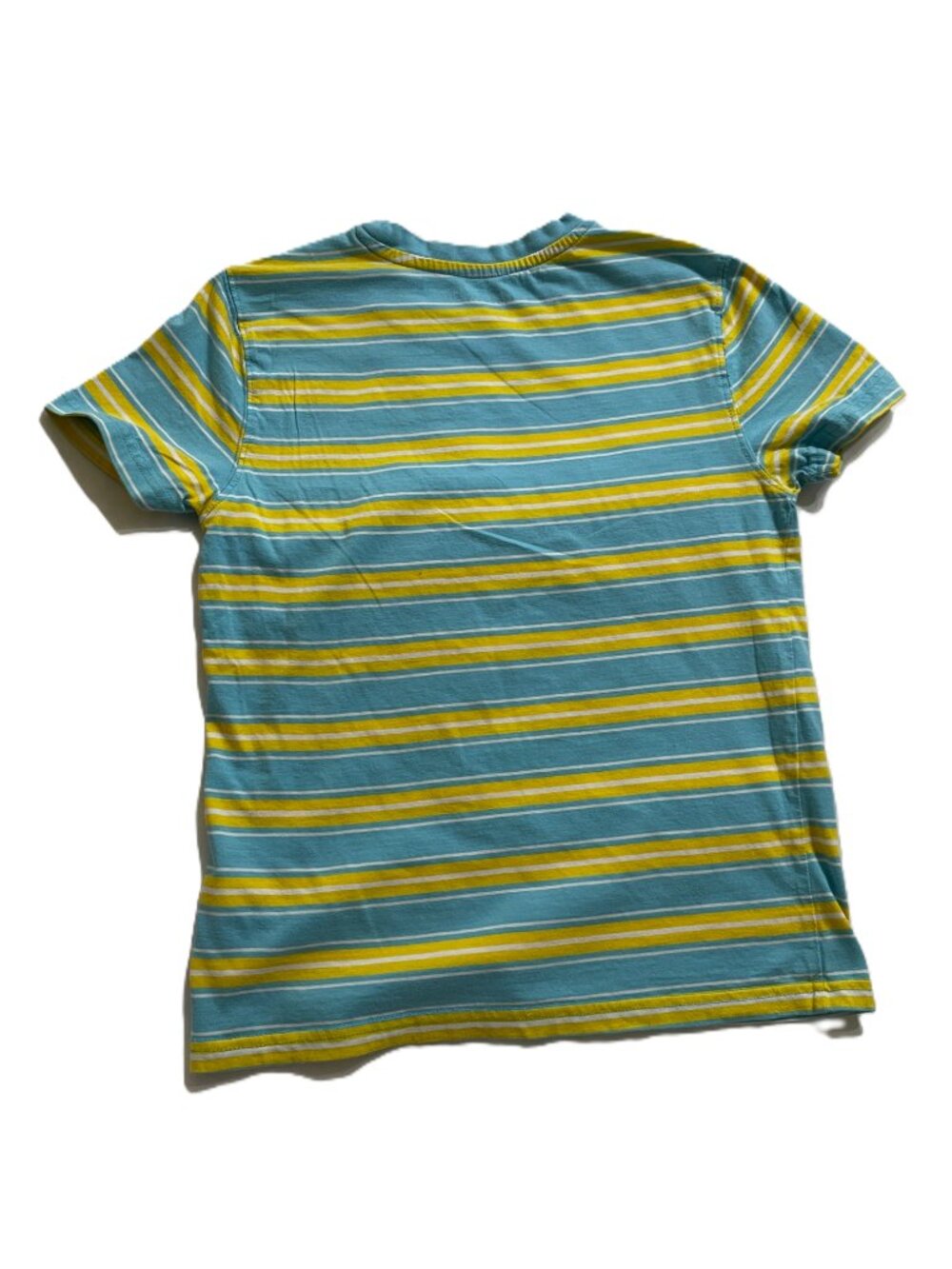 U.S. Polo Assn. Youth L Blue and Yellow Stripped Short Sleeve T-shirt - Picture 6 of 9